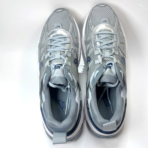 Nike V2K Run Sneakers Silver/Blue Men Running Sneakers Size 12.5 - Picture 4 of 10